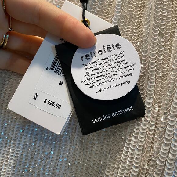 RETROFETE Ella Sequin One Shoulder Dress - Picture 11 of 11